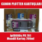 Canon Plotter ipf8000s PFI701 Muadil Kartuş 700ml