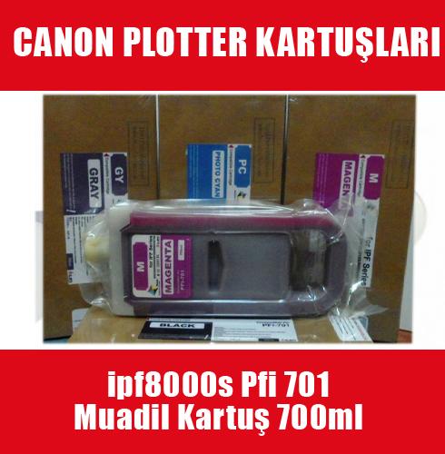 Canon Plotter ipf8000s PFI701 Muadil Kartuş 700ml Canon Plotter ipf8000s PFI701 Muadil Kartuş 700ml