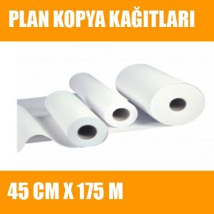 Plan Kopya Kağıtları 45 cm x 175 mt 80 gr plan kopya kağıdı fiyatları
