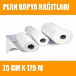 Plan Kopya Kağıtları 75 cm x 175 mt 80 gr plan kopya kağıdı satışı