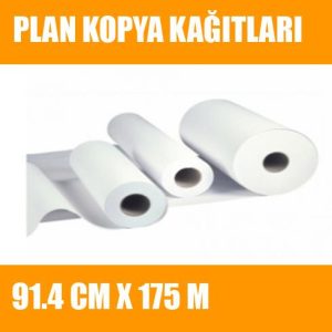Plan Kopya Kağıtları 91.4 cm x 175 mt 80 gr plan kopya kağıdı satışı