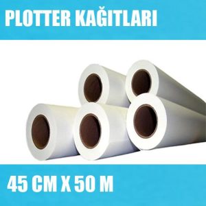 Plotter Kağıtları 45 cm x 50 m 80 gr plotter kağıdı, A0 Plotter kağıt