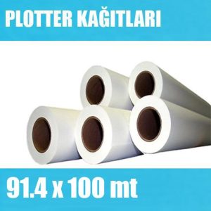 Plotter Kağıtları (91.4 cm x 100 mt) 80 gr