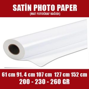 Satin Photo Paper - Mat Fotoğraf Kağıdı